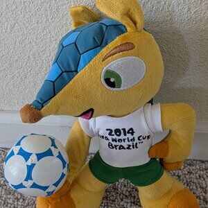 Collectible Fuleco Plush Toy 2014 FIFA World Cup Brazil Mascot